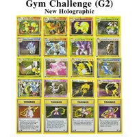 PTCG Proxy CardsGym Challenge (G2) New Holographic Blaine’s Charizard Giovanni’s Persian Misty’s Gyarados Sabrina PKM Gifts