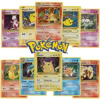 60Pcs English Pokemon Card 1996 Year First generation Shining Charizard Pikachu Mewtwo trade Card Kids Pokemon Toy