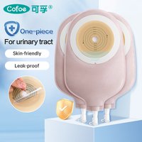 Cofoe 4038 Medical Disposable Urostomy Bag Bladder Full Cut Urinary urinary Cover Leakage Bag One Piece Fistula Pocket 10pcs/box