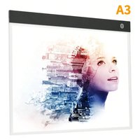 A3 LED Copying Table Children Drawing Board Transparent Copying Table Adjustable Brightness Night Light Notebook