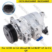 1 PC OEM:8K0260805 8KD260805 A/C Air Condition Compressor with Clutch For AUDI A4 A4 Allroad B8 A4 B6/B7 A5 A6 C6 Q5 AMEXIAOXU