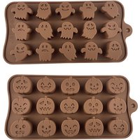 1pc Halloween Silicone Molds Ghost Pumpkin DIY Halloween Chocolate Candy Baking Mold 2024 New