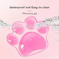 Cute 3D Cat Paw Silicone Wrist Rest Pad Ergonomic Soft Wrist Support Mouse Hand Pillow Non‑Slip Base Pain Relief for Office Home