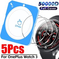 9H Easy Installation Tempered Glass for OnePlus Watch 3 Screen Protector Full Coverage Clear Anti-Fingerprint Watch3 Film Guard