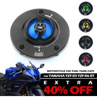 Motorcycle Oil Fuel Cap Tank Cover Quick Release Aluminum For YAMAHA YZF R125 R15 R25 R3 R6 R7 CNC Aluminum Accessories