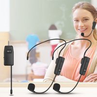 Wireless Microphone System Noise Canseling 2.4G Wireless Headset Mics Head Handheld Mics for Speakers/Voice Amplifier/PA System