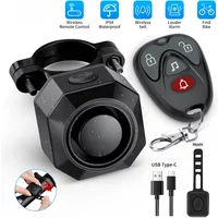 New Bicycle Alarm Wireless Waterproof Motorcycles Scooter Bike Anti theft Alarm Security Protection Vibration Burglar Alarm