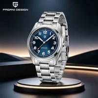 PAGANI DESIGN Pilot Men Automatic Mechanical Wristwatches Seiko NH35 Luxury 38MM Sapphire Waterproof Sports reloj hombre
