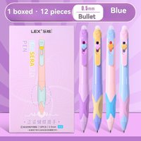 4/8/12Pcs Ballpoint Pen Gel Pens Kawaii Pen Set Quickly-Drying Blue Erasable Pens Office School Supplies Aesthetic Stationery