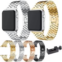 Stainless Steel Band for Apple Watch Ultra 2 Band 45mm 42mm 40mm 41mm 44mm Metal Strap for IWatch Series 9 8 7 6 SE 5 4 Bracelet