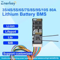 AliExpress ENERKEY Enerkey 3S 4S 12V 80A 9S 10S 36V Li-ion BMS with NTC 5S 6S 7S 24V for 3.7V Power Battery 18650 3.2V Lifepo4 8S 24V E-bike BMS
