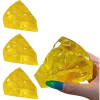 Squishy Honey Cheese Square Fidgets Toys Super Soft Mochi Cheese Squeeze Toy Funny Anti-stress Sensory Toy Adults Fun Gifts