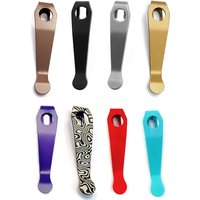 10 Colors Knife Titanium Pocket Clip Back Clamp for SPYDERCO Para3 Lightweight Dragonfly Watu SpydieChef Sage 5 LW Manix 2 Siren