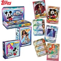Authentic Topps Chrome 2026 Disney Hobby Box Full Set Mickey Princess Pixar Characters Trading Collectible Cards