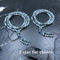 Natural 8mm Labradorite Beaded Wrap 108 Mala Bracelet Meditation Yoga Jewelry for Men and Women