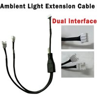 Car Ambient Light Extension Cable Extended Line Dual Connection Supports Connect Lights Bar Door Light Storage Lamp Speakers