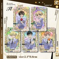 Ouran High School Host Club Tamaki Suoh Double Flash Laser Photocard Elegant Haruhi Fujioka Photocard Collection Toys Gifts
