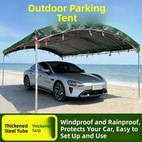 Thickened Outdoor Camping Tent Oil Cloth Stall Tent Portable Wedding Tent Car Parking Sunshade Canopy Heavy Duty Outdoor Shelter