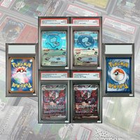 DIY Proxy Bubble Mew ex 232/091 Special Illustration Rare PTCG Graded Collection Card GEM MT10 Holographic Labels Child Gifts