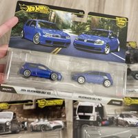 Hot Wheels Premium Car Culture Twin Pack Diecast Car HBL96 Back To The Future Volkswagen Golf Ford Collectible For Collectors