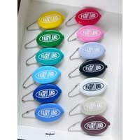 Retro Plastic Coin Purse Keychain Camping Outdoor Rubber Key Holder Accessory Card Protector Cover Fashionable Essential