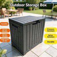 Outdoor Storage box Gardenwith Lock storage bins Home Storage Cabinet Dust-Proof camping storage Bin Large-Capacity Organizer