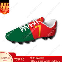 Portugal Football Shoes NO.7 Ronaldo Soccer Sneakers Portuguese Flag Mens Womens Teenager Fashion Outdoor Sports Shoe