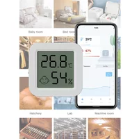 Newest Tuya BT Temperature Humidity Sensor LCD Thermometer Mini Smart Electric Hygrometer APP Remote Control Home