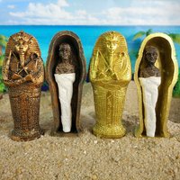 Ancient Egypt Mummy Coffin Ornament Detachable Resin Pharaoh Cleopatra Pyramid Gauze Gift Souvenir Simulation Handicraft