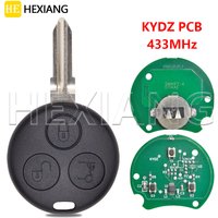 HE 3 Button 433MHz Car Remote Key For Mercedes Benz Smart Fortwo ForFour 450 Passion Roadster City Crossblade Cabrio Coupe
