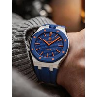 Stainless Steel Silicone Watch Band For Swatch x AP Royal POP Integrated Strap Case Set Changer to wristwatch Modification Kit