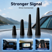 Short Car Antenna Mast 3/5/6.5/9cm Universal Signal Booster for DAB Digital TV Radio Navigation GSM FM AM GPS