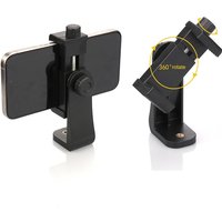 360 Degree Mobile Phone Clip for 1/4" Screw Hole Universal Cellphone Holder Desk Tripod Adapter for iPhone/Samsung/Huawei/Xiaomi