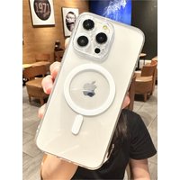 Strong Magnetic Magsafe Wireless Charging Case For iPhone 16 16E 15 14 13 12 11 Pro Max Plus Mini Hard Acrylic Silicone Cover