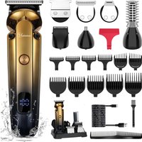Hatteker 6-in-1 High Quality USB Chargeable Barber Waterproof Cordless Hair Trimmer Electric Cordless Professional Hair Clippers