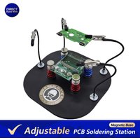 Universelle Leiterplattenhalter-Lötplattform mit Magnetstiften, Rillenbefestigungen, biegbare Clips für die elektronische Reparatur von Leiterplatten