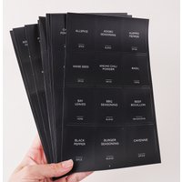 Waterproof Label Sticker Set Kitchen Jar Spice Bottle Label Stickers Kitchen Tabletop Storage Classification and Organization