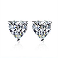 Certified 0.5-2ct Pear cut moissanite earrings D color VVS1 925 Silver women's Party Jewelry Gifts