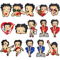 15Pcs Potdemiel Series Shoe Charms Shoes Decorations Accessories for Bubble Slides Clogs Sandals Buckle Kids Girl Party Gifts