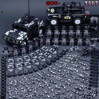 The soldiers of Operation Delta Panther assemble toys, figurines, humanoid dolls, toys birthday presents and cartoon characters.