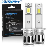 XSTORM H1 H3 LED Bulb Headlight Lamps Mini 25000LM 6500K CSP Super Bright High Low Beam for Car Fog Lights 12V White Automobile