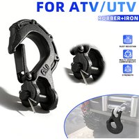 Motorcycle Trailer Hitch 3/8" with D-Ring Handle Winch Hook Universal for Honda KTM Recovery and Towing Off-Road Vehicles Bike