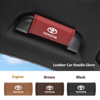 Car Roof Armrest Handle Protection Cover Auto Interior For Toyota Aygo Yaris Ractis Corolla Camry CHR Leather Car Handle Glove