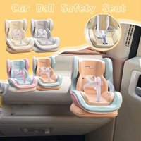 Car Doll Safety Seat 15-17cm Doll Cartoon Seat For Labubu Model Mini Plush Safety Seat Car Interior Accessories Gifts