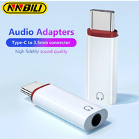 NNBILI 1-2PCS 3.5mm Female to USBC Male Adapter For Samsung Xiaomi Huawei Wired Headset Converter OTG Earphone Audio AUX Adapter