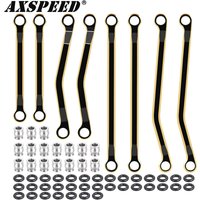 AXSPEED Brass High Clearance Chassis Links Set Linkage Adds Weight for TRX4M K10 F150 1/18 RC Micro Crawler Car Parts