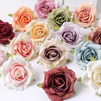 5/10Pcs Rose Artificial Flower Silk Fake Flowers Home Decor Garden Wedding Party Decoration DIY Craft Garland Gift Accessories