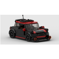 MOC MINI JCW racing Racer Building Blocks Brick Creative Garage Toys for Boys Gifts