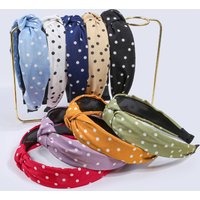 3/9pcs Dot Polka Point Tie Wide Brimmed Hairband For Girls Cute Leisure Fashion Hair Hoops For Kids Women Hair Accessories