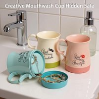 3Color Drink Cup With Storage Compartment Diversion Hidden Safe Box Cash Ring Necklace Pills Container Home Travel Money Safe